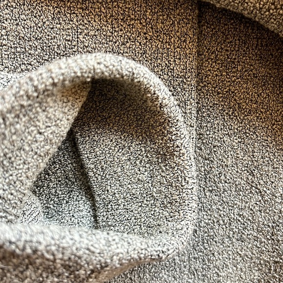 VTG 90s Jones New York Merino Wool Belted Cardigan Sweater Button Up Gray Medium - Picture 9 of 10